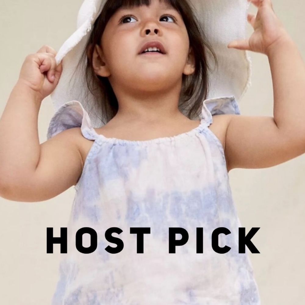 ⭐️HP⭐️ Anthropologie cloth & stone Ruffled Linen Kids Tank